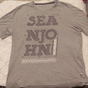 Vintage Sean Jean 2XL Gray Graphic Tee Shirt Baggy Hip Hop Streetwear 90s Y2K